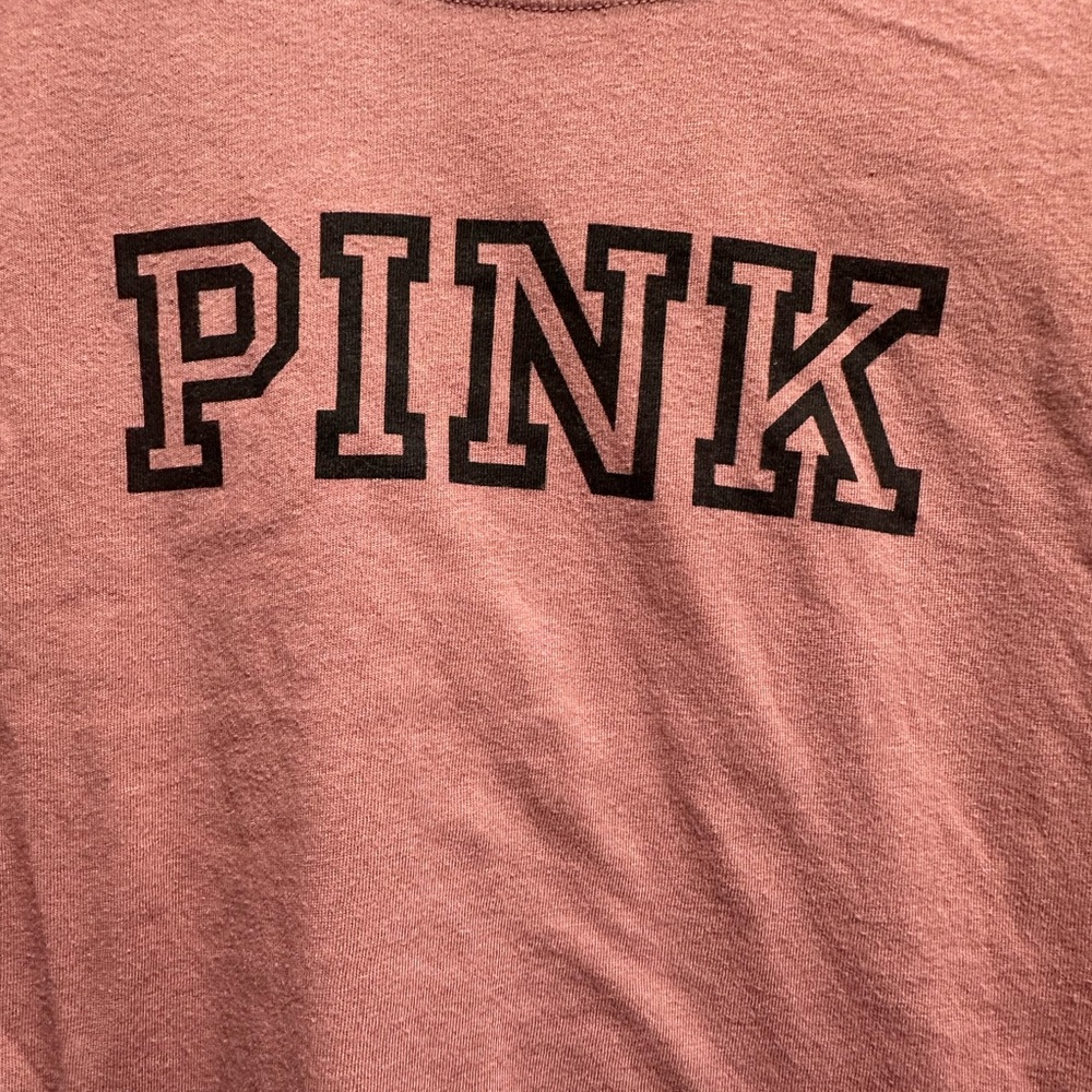 PINK Victoria's Secret Dusty Rose Tee - Picture 4 of 4